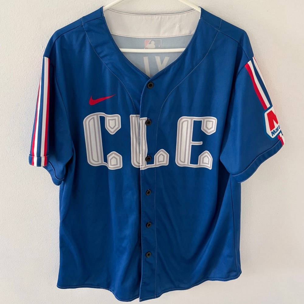 Garment One Clothing Custom Made Cleveland Guardians Baseball Jersey, Size: L